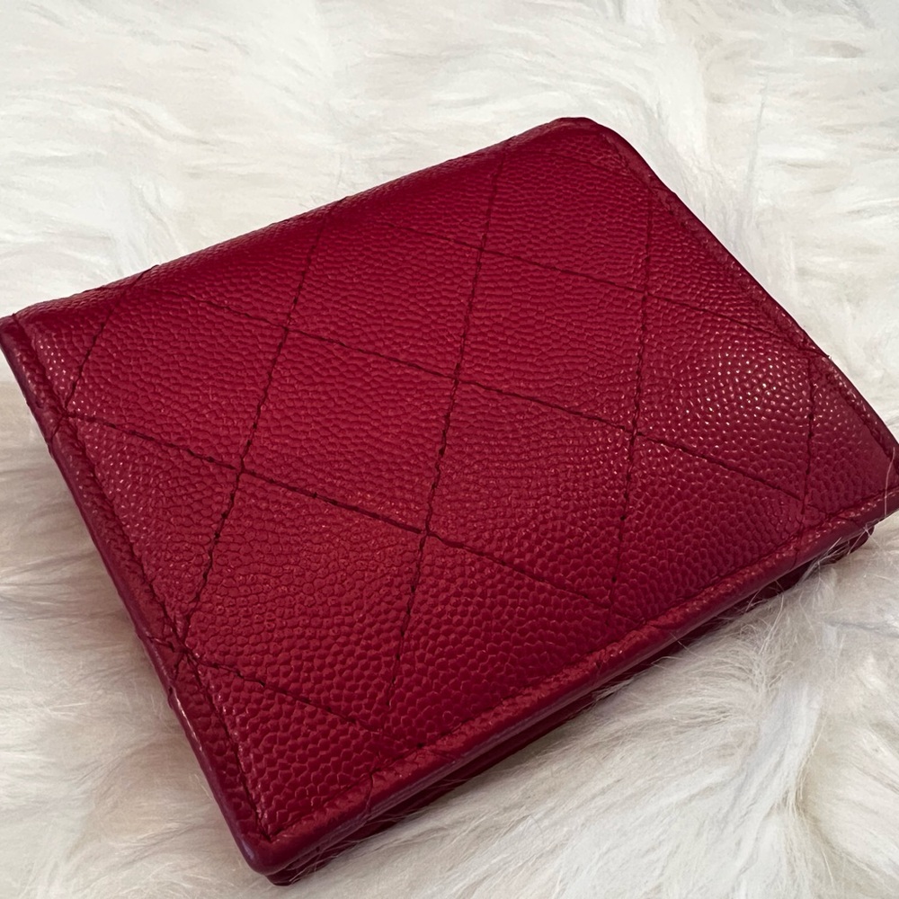 Chanel Quilted Caviar Compact Wallet - Picture 13 of 13